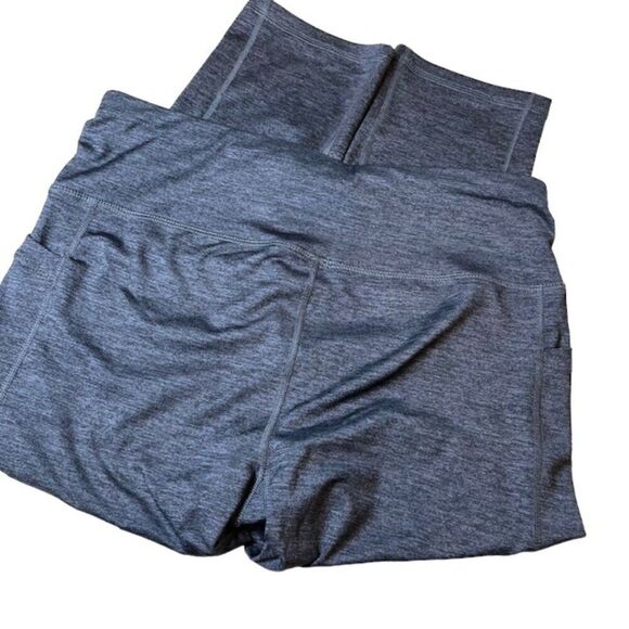 Avia Cropped Leggings with hip pockets Charcoal Space Dye Size Large - Picture 7 of 11